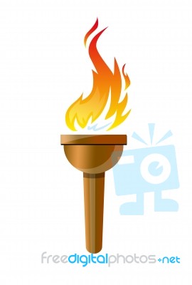 Olympic Torch Stock Image