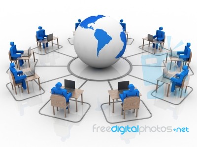 Online Training  Stock Image