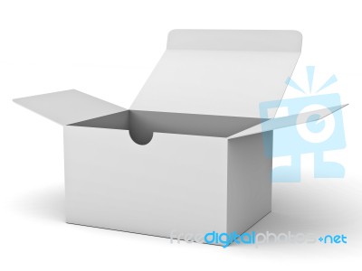 Opened Cardboard Box Stock Image