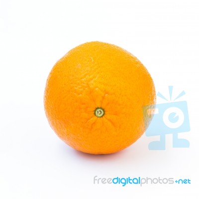 Orange Isolated On White Background Stock Photo