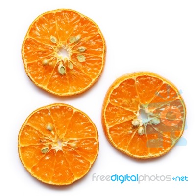 Orange Pieces Stock Photo