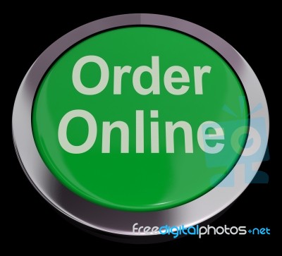 Order Online Button Stock Image