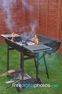 Outdoor Barbecue Grill Stock Photo