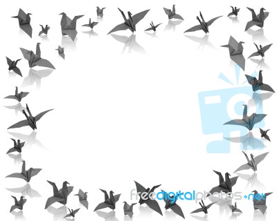 Paper Bird Craft Stock Image