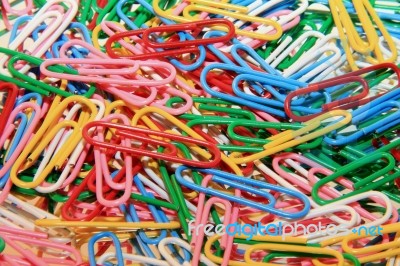 Paper Clips Stock Photo