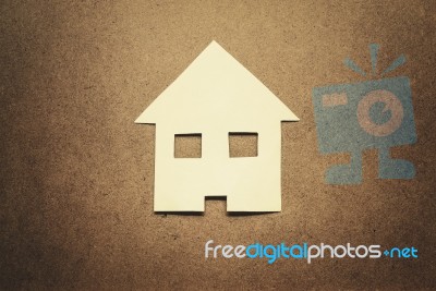 Paper House Stock Photo