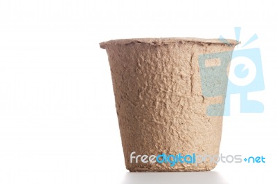 Paper Pot Stock Photo