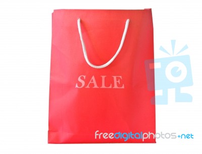 Paper Sale Bag Stock Photo