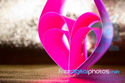 Paper Sweet Heart Rolling Stock Photo