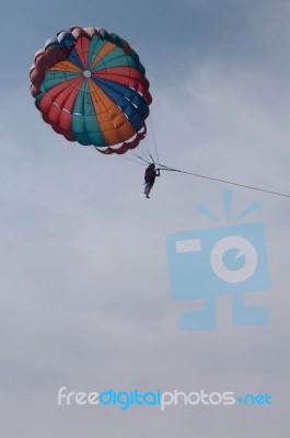 Parasailing Stock Photo