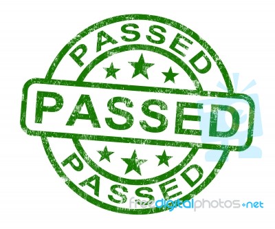 Passed Stamp Stock Image