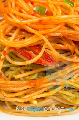 Pasta Spaghetti Stock Photo
