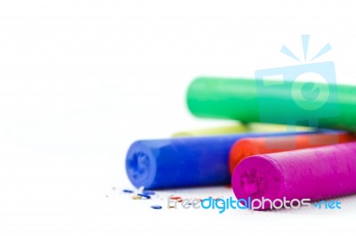 Pastel Sticks Stock Photo