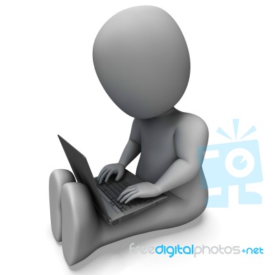 Pc Computer Showing Browsing Web Online Stock Image