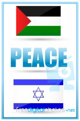 Peace Between Israel and Palestine Stock Image