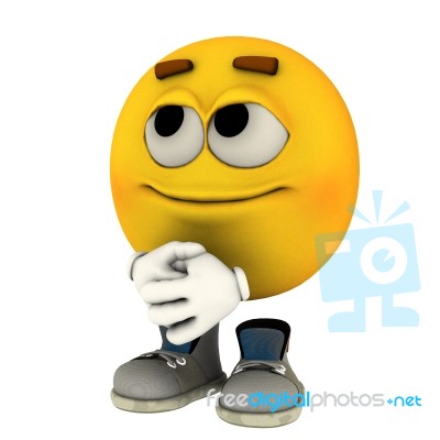 Peaceful Emotiguy Stock Image