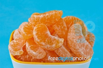 Peeled Oranges Stock Photo