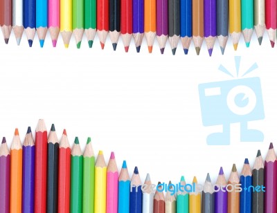 Pencil Color Background Stock Photo