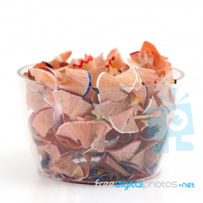 Pencil Shavings Stock Photo