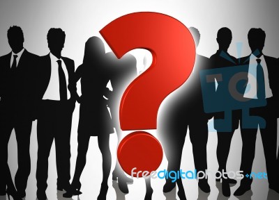 People Answers Stock Image