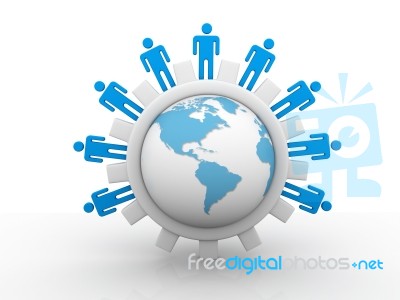 People Network Stock Image