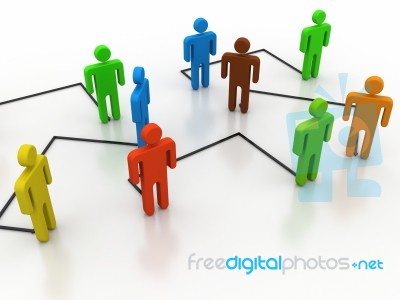 People With Network Concept Stock Image
