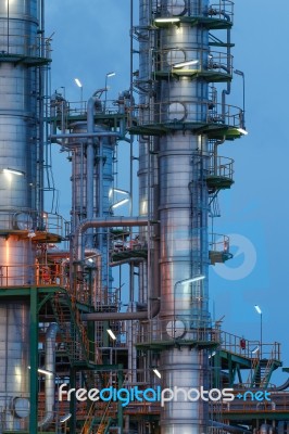 Petrochemical Factory Stock Photo