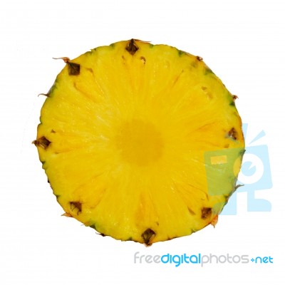 Pineapple Cross Section Stock Photo