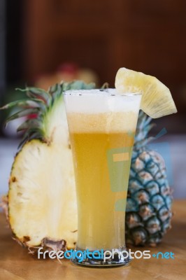Pineapple Juice Stock Photo