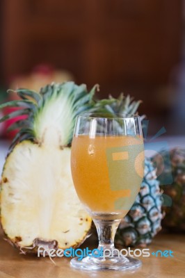 Pineapple Juice Stock Photo