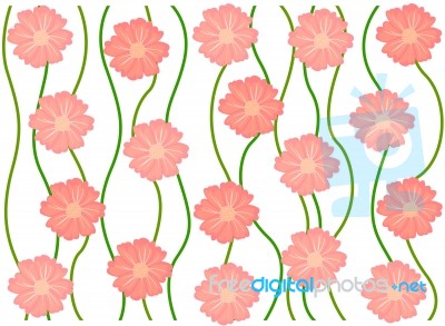 Pink Flower Pattern Stock Image