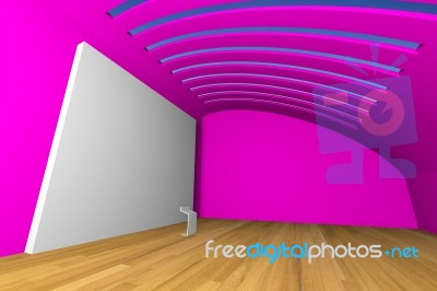 Pink Gallery Stock Image