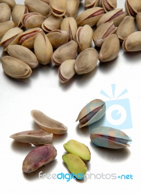 Pistachio Nuts Stock Photo