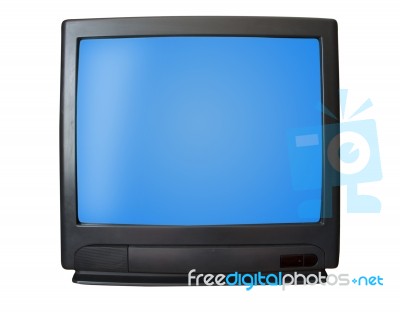 Plain Simple Tv Stock Photo