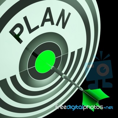 Plan Target Means Planning, Missions And Objectives Stock Image