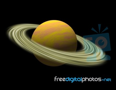 Planet Saturn Stock Image