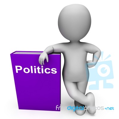 Politics Book And Character Shows Books About Government Democra… Stock Image