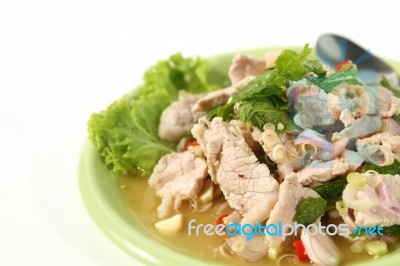 Pork Salad  Stock Photo