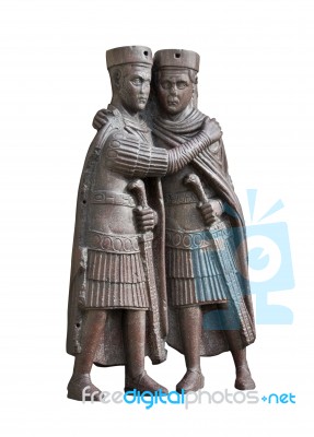 Porphyry Tetrarchs Stock Photo