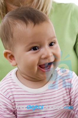 Portrait Of Cute Little Child Stock Photo