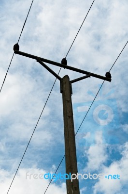 Power Pole Stock Photo