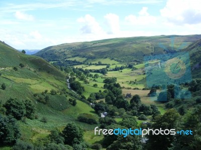 Powys View Stock Photo