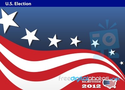 Presidential Election Background Stock Image