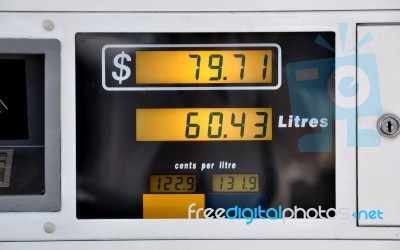 Price Of Fuel Stock Image