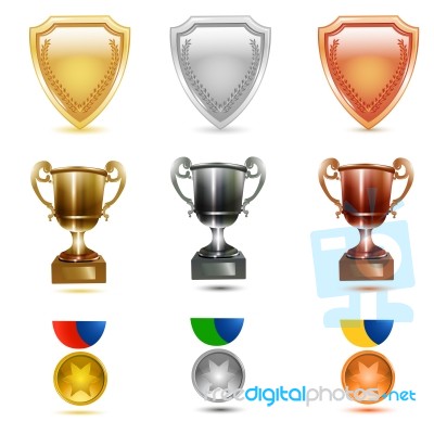 Prizes Icons Stock Image