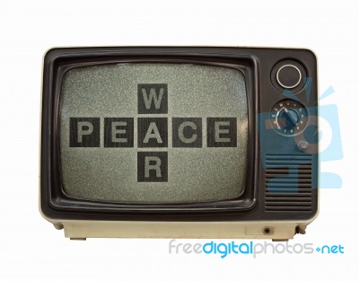 Propaganda Tv Stock Photo