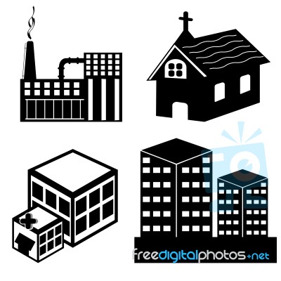 Property Icons Stock Image