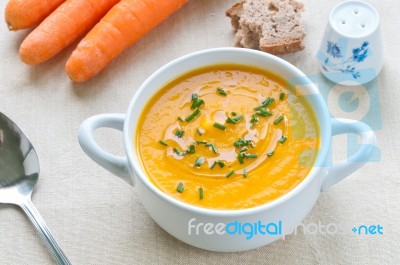 Pumpkin Soup Stock Photo