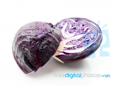 Purple Cabbage Stock Photo