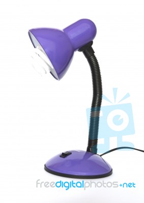 purple desk lamp